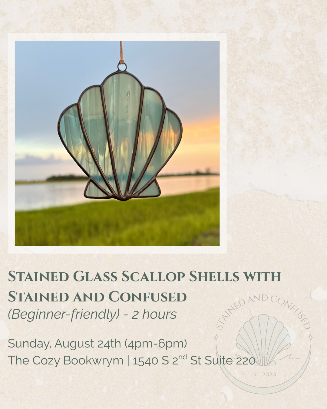 Stained Glass Scallop Shell Workshop