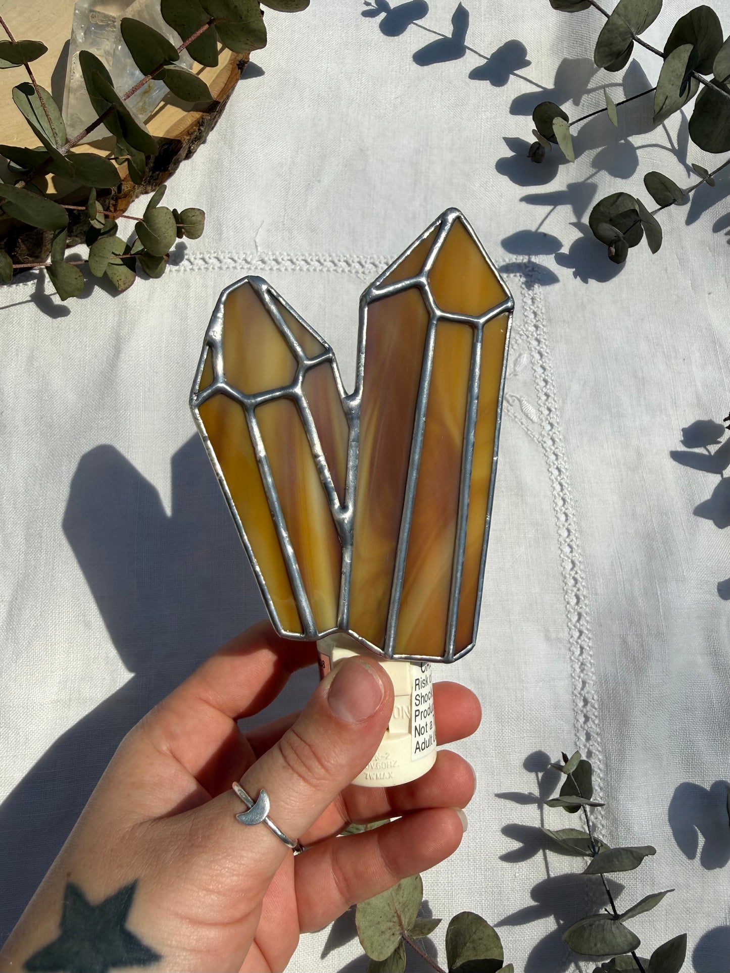 Amber Crystal Nightlight