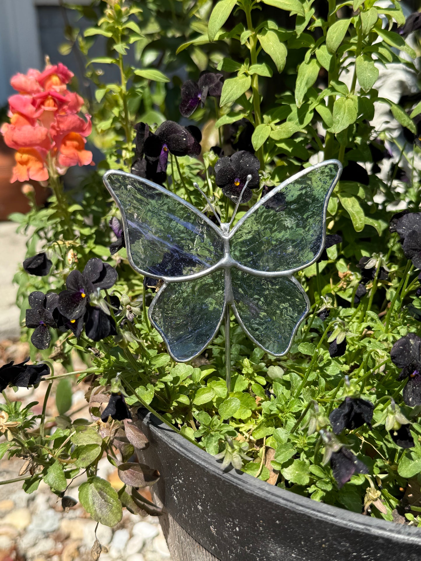 Lavender Butterfly Plant Stake