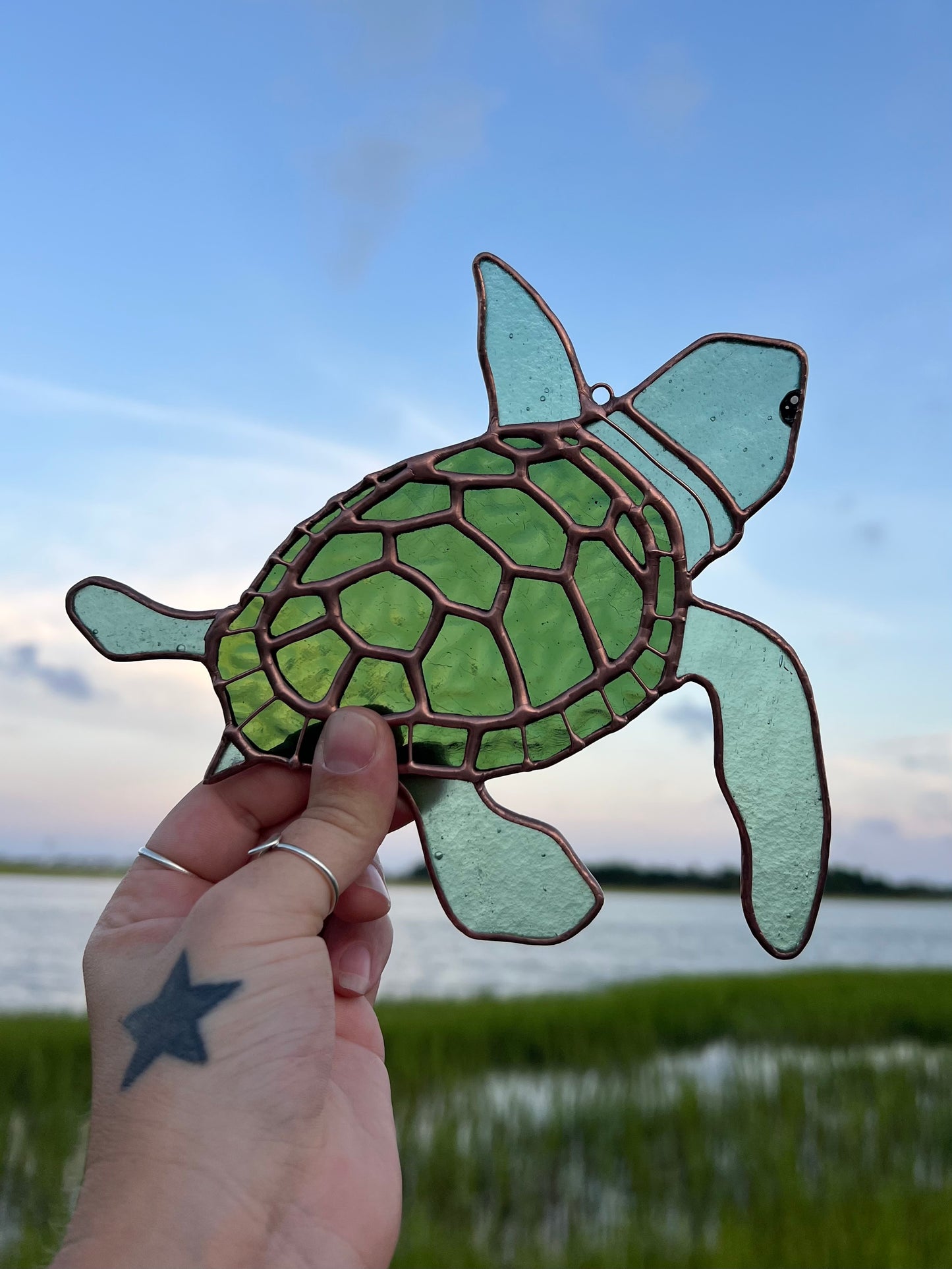 Sea Foam Green Sea Turtle