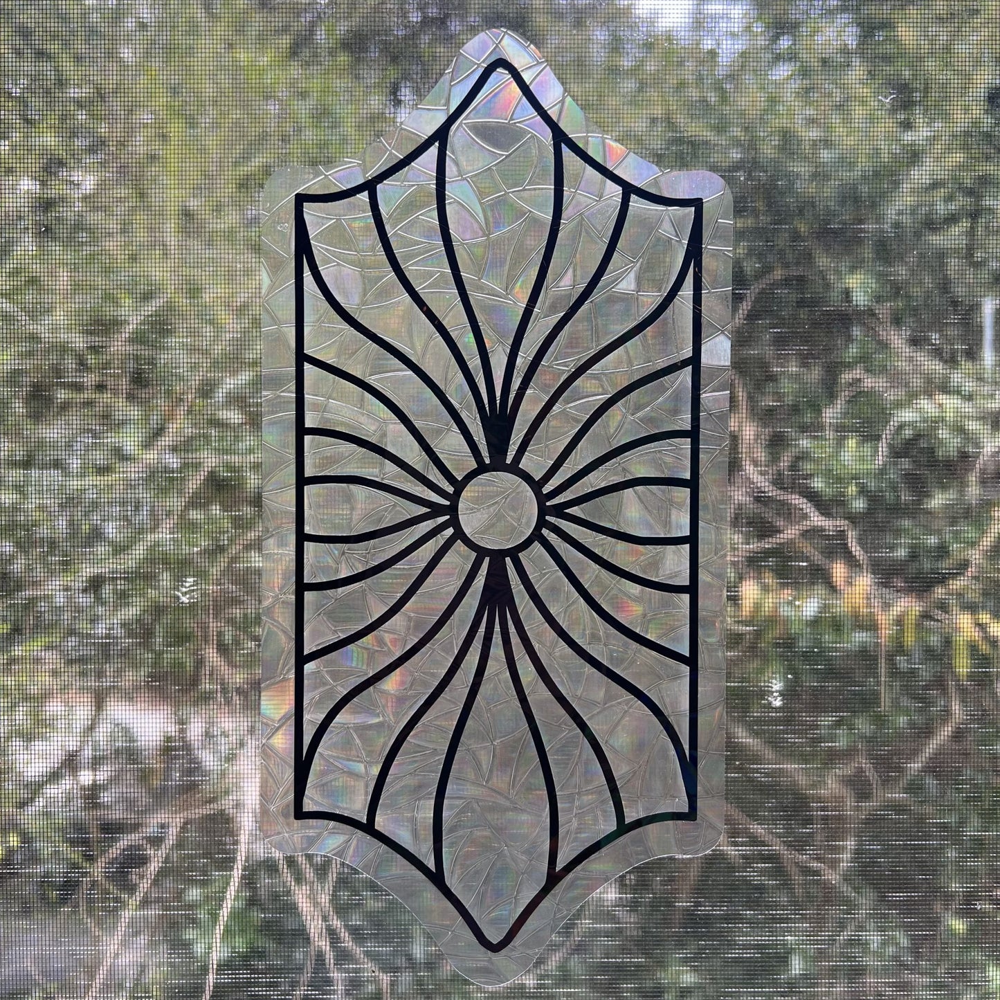 Groovy Sun Window Cling image 1