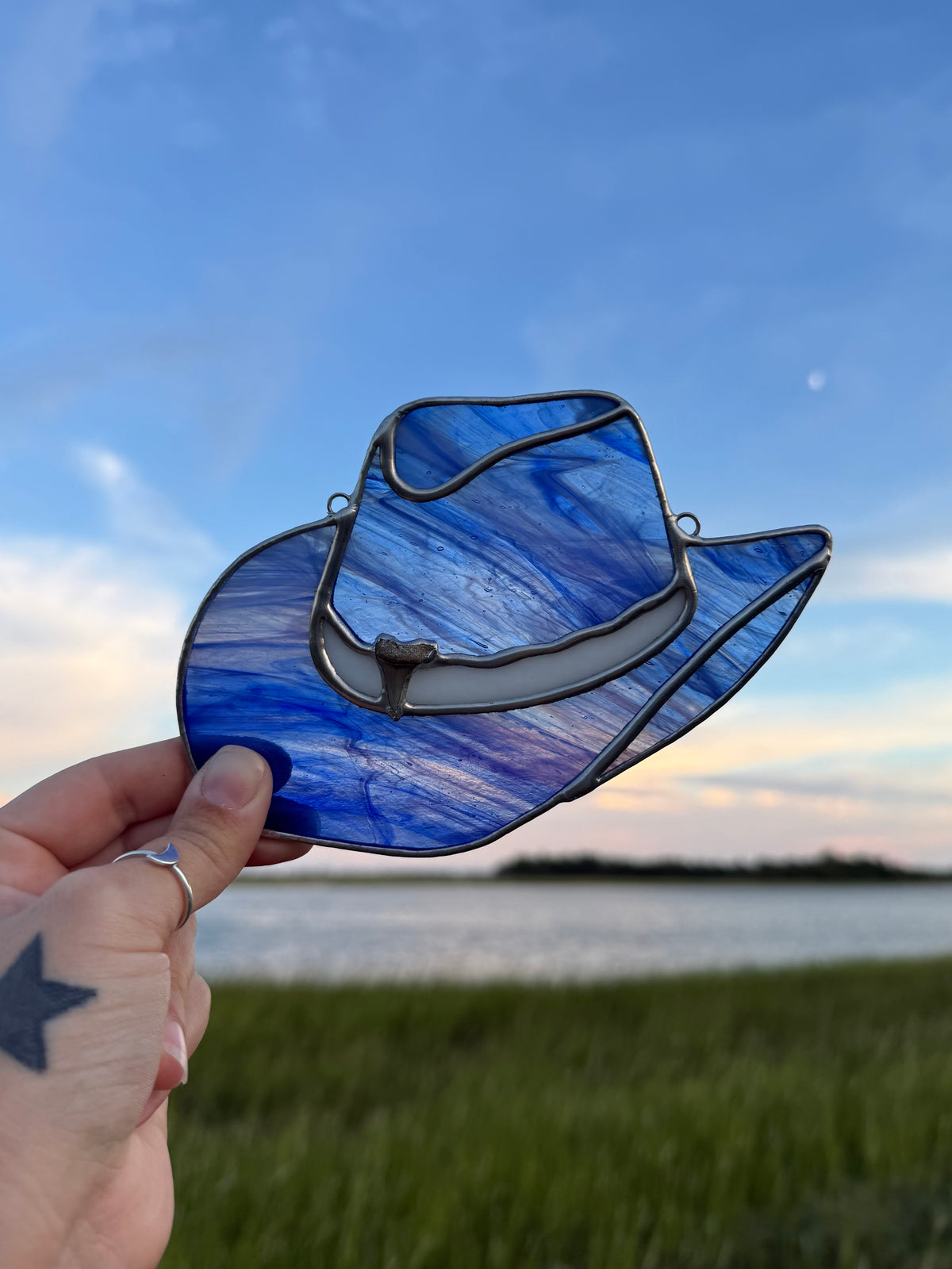 Wispy Blue Coastal Cowgirl Hat