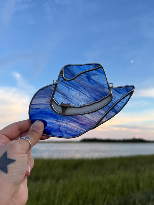 Wispy Blue Coastal Cowgirl Hat