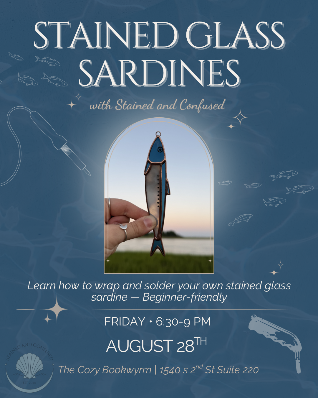 Stained Glass Sardine Workshop