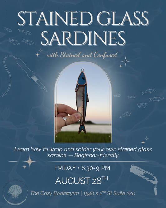 Stained Glass Sardine Workshop