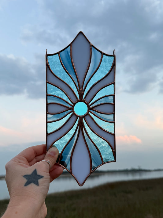 Blue Groovy Sun Panel
