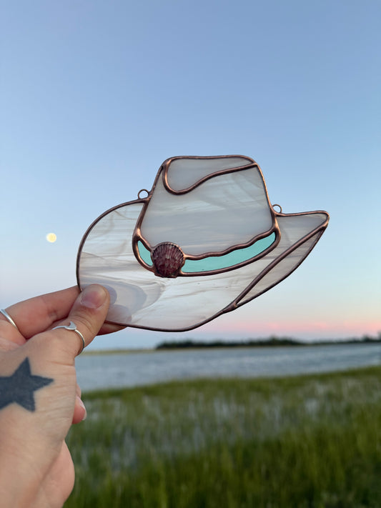 Wispy White Coastal Cowgirl Hat