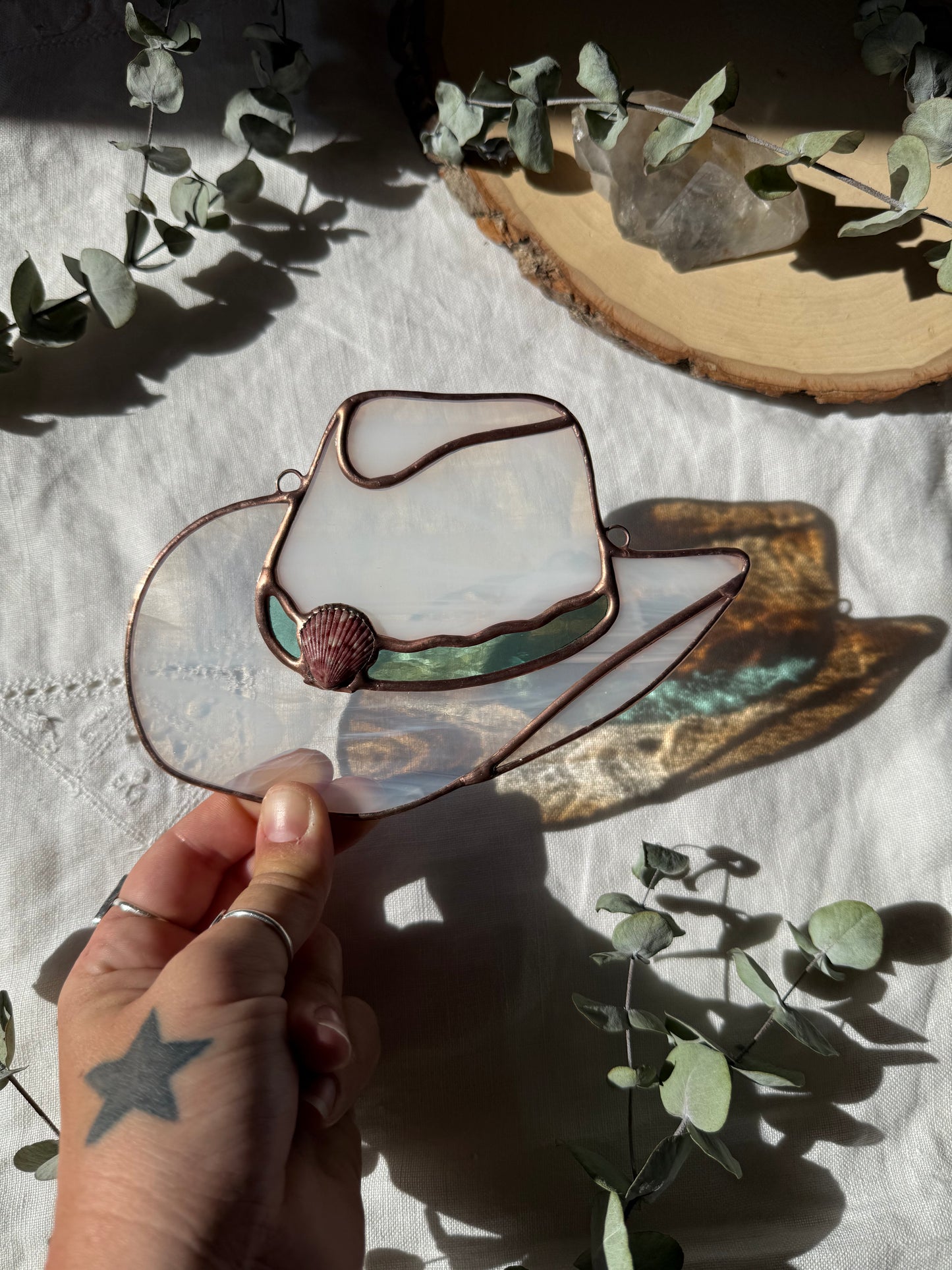 Wispy White Coastal Cowgirl Hat