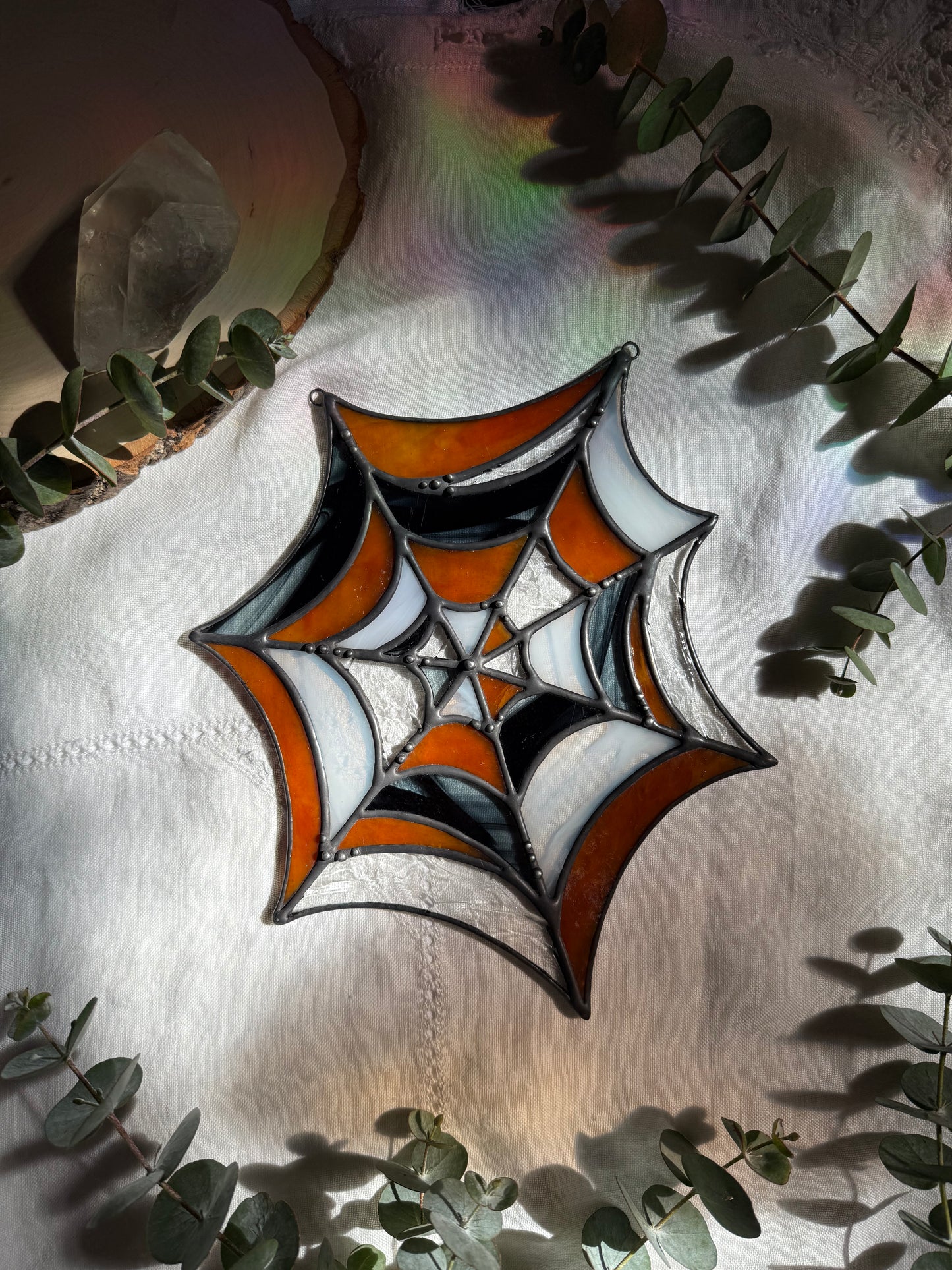 Orange Spider Web