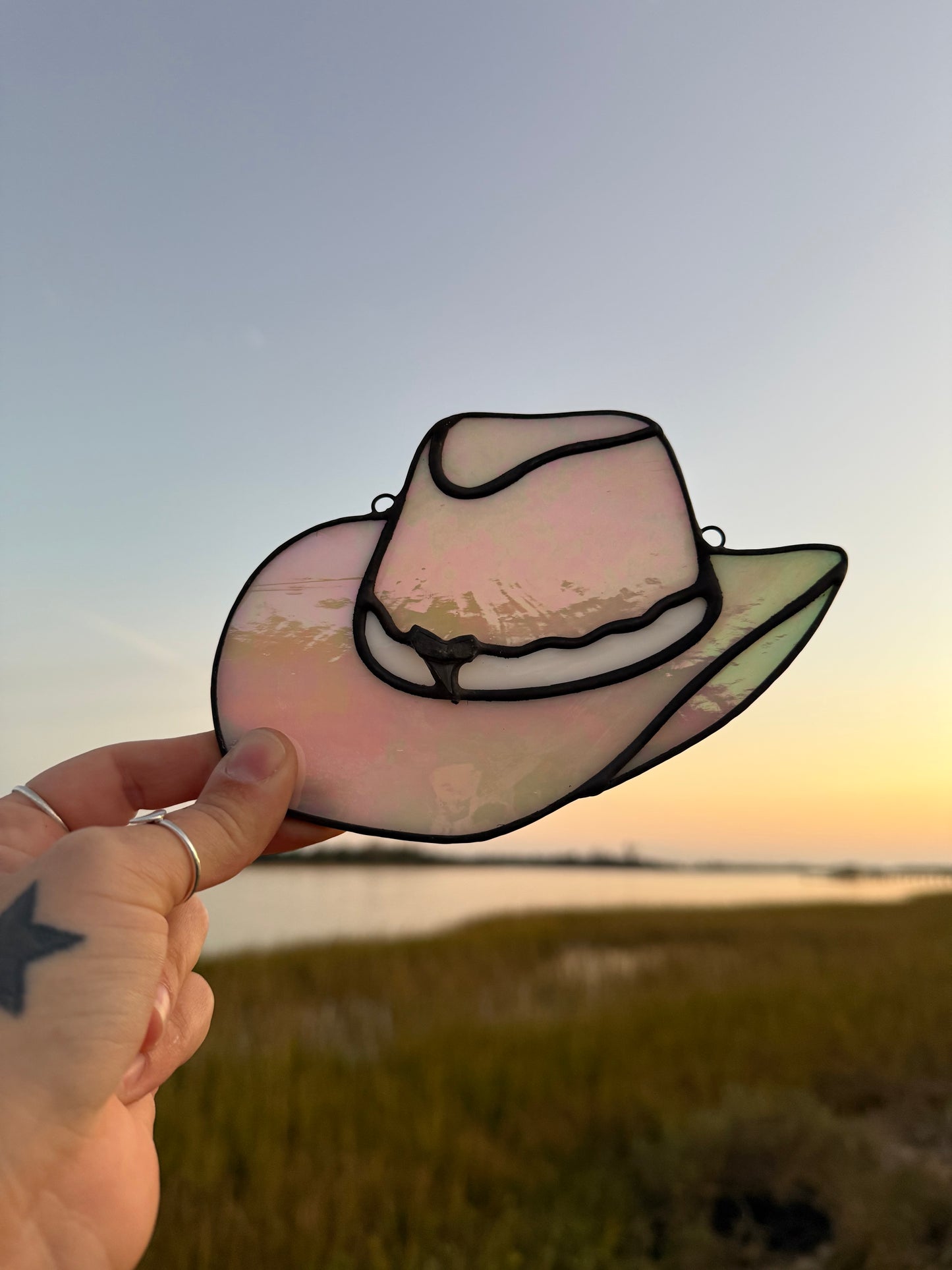 Iridescent Pink Coastal Cowgirl Hat