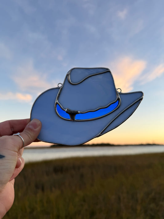 Wispy Blue Coastal Cowgirl Hat