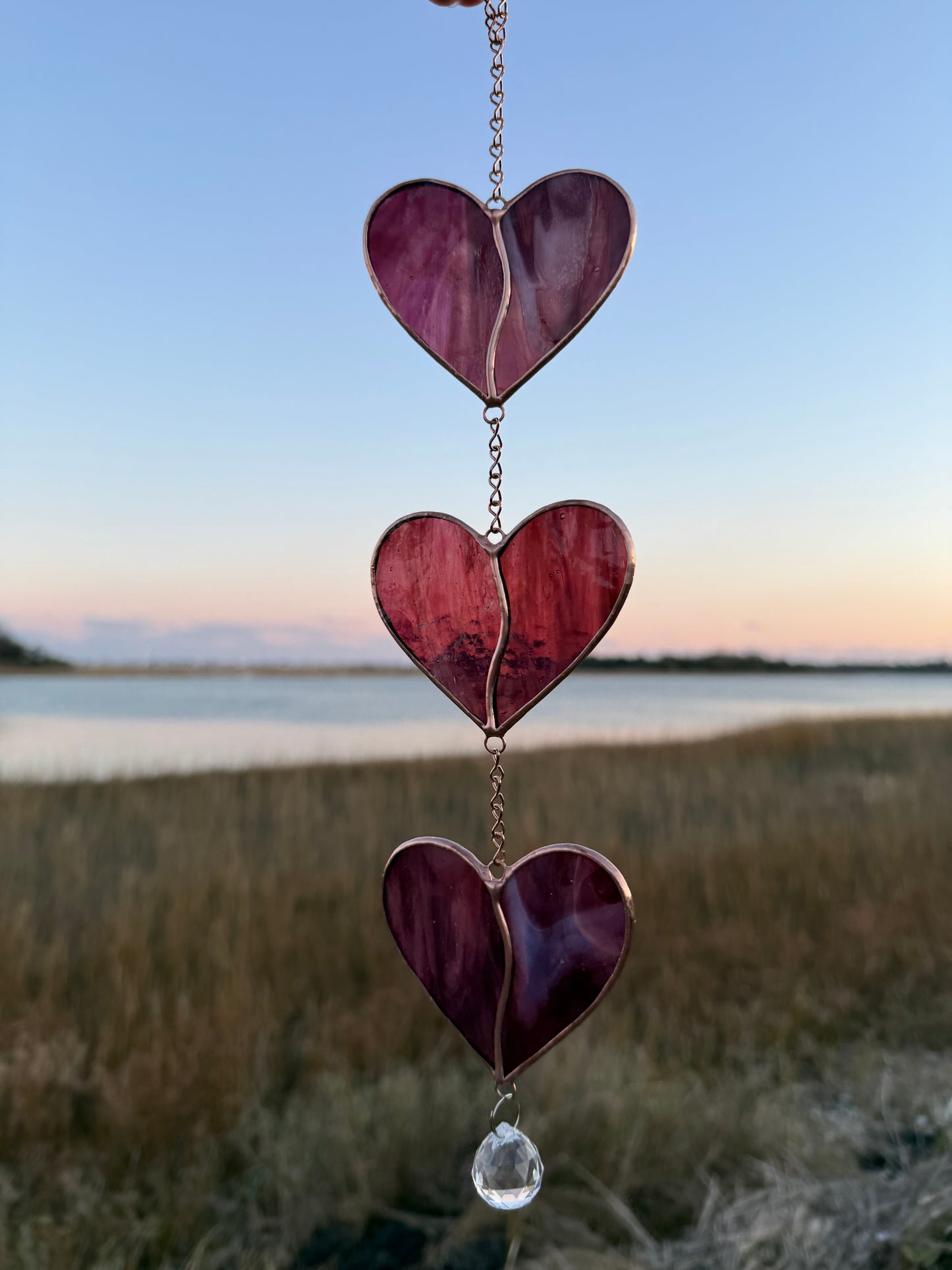 Deep Pink Heart Mobile