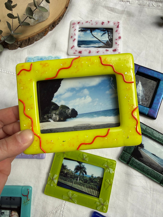 Yellow and Orange Squiggle Frame