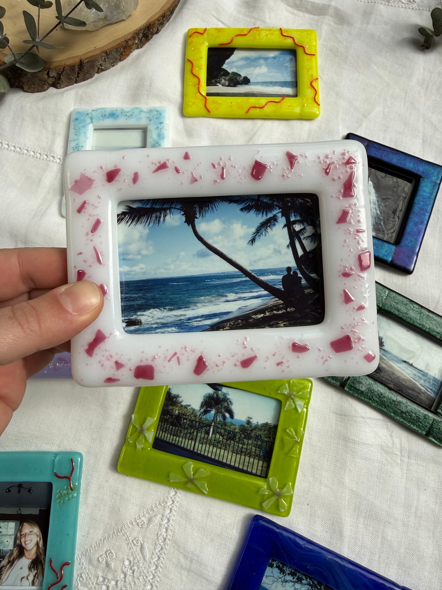 White and Pink Frame