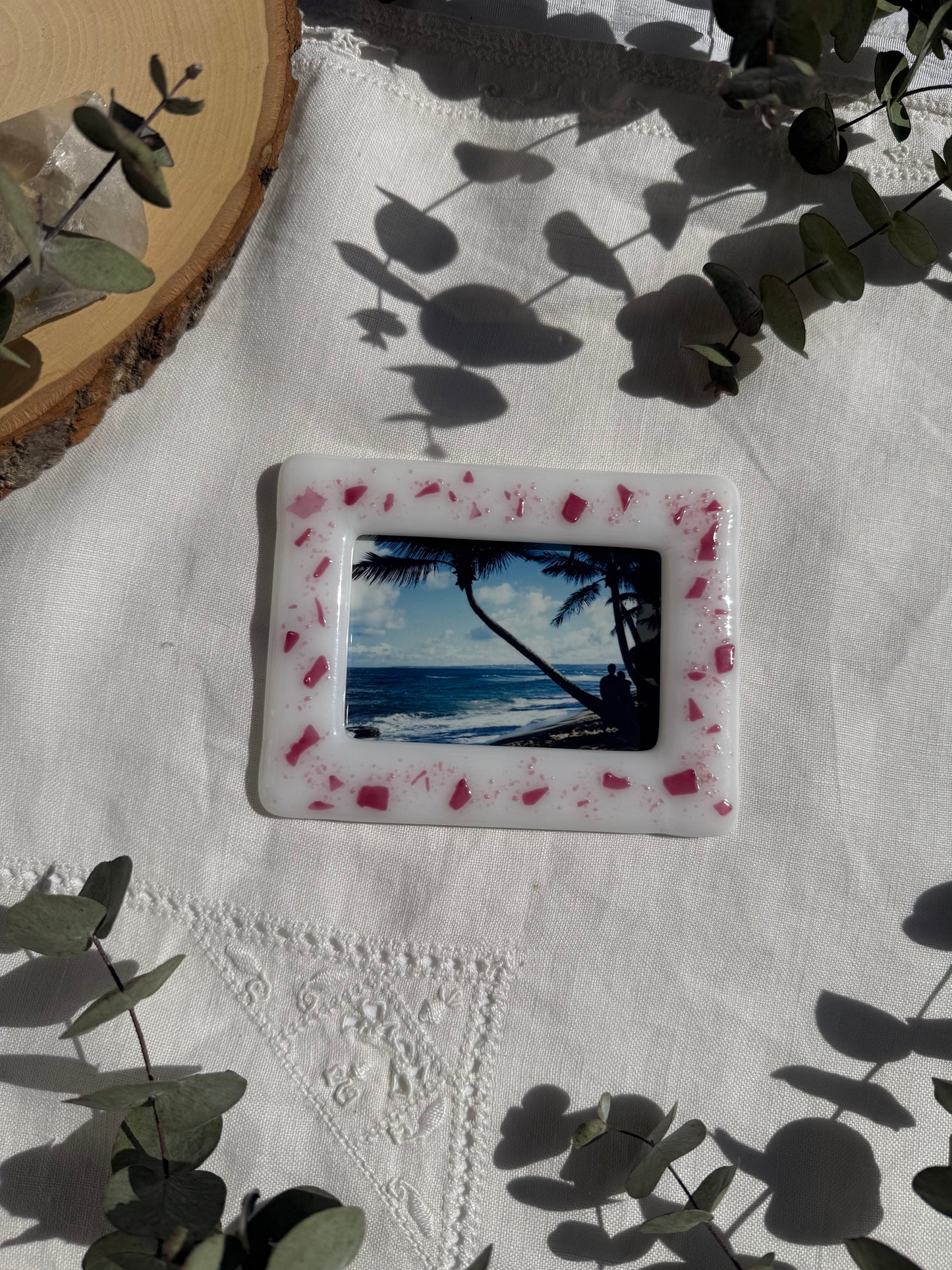 White and Pink Frame