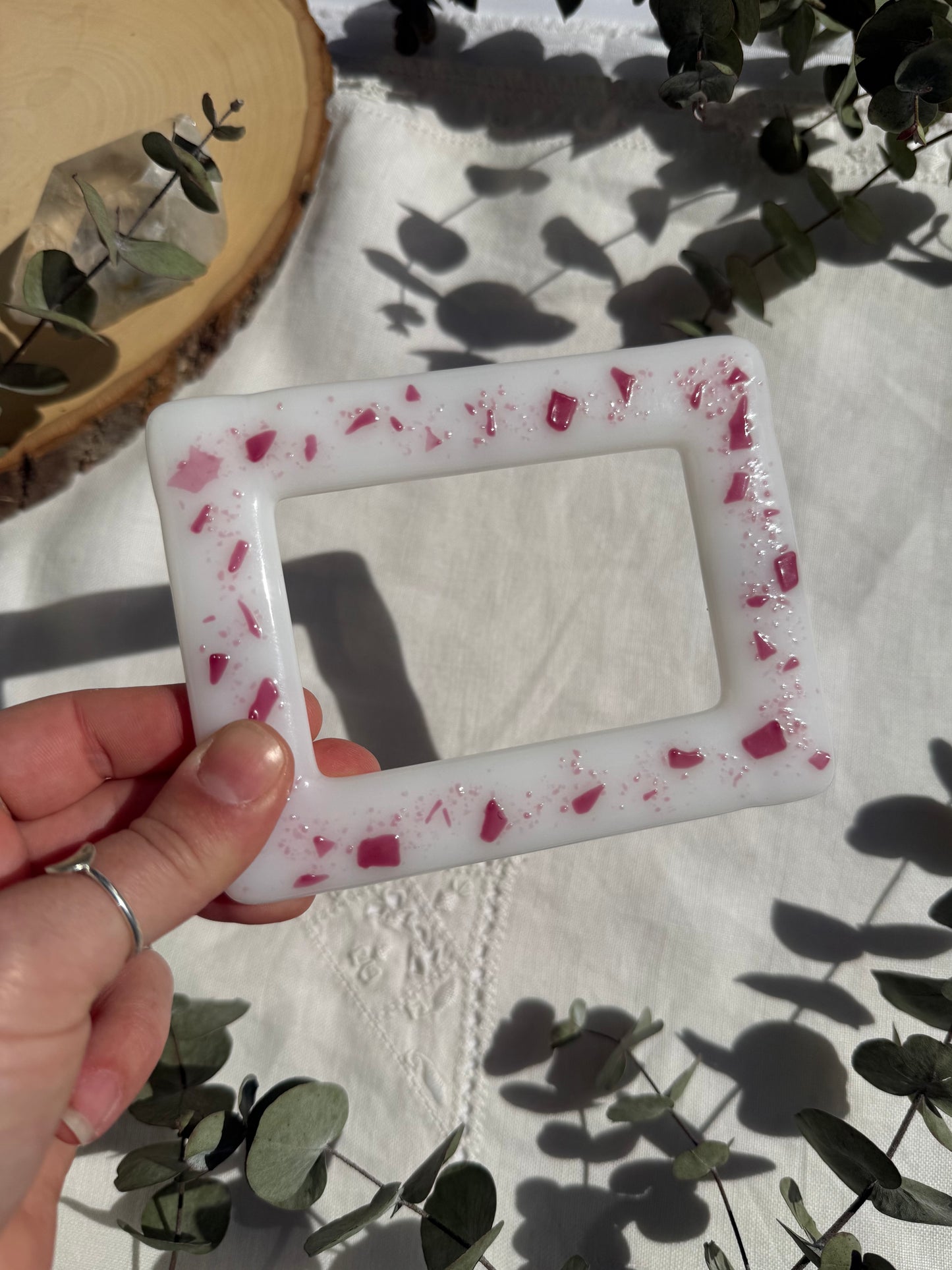 White and Pink Frame