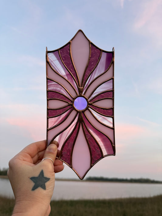 Pink Groovy Sun Panel