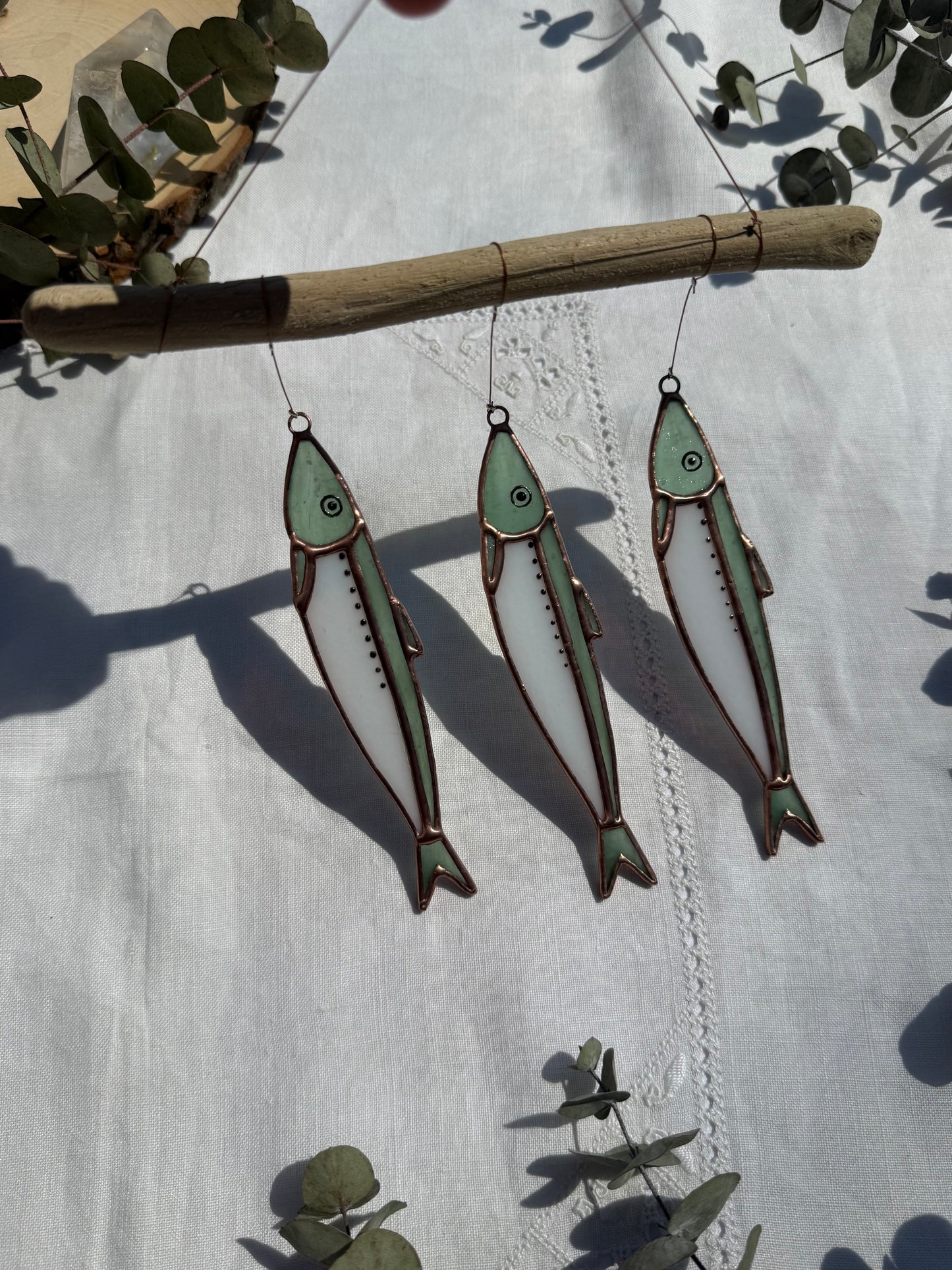 Sea Foam Green Sardine Mobile