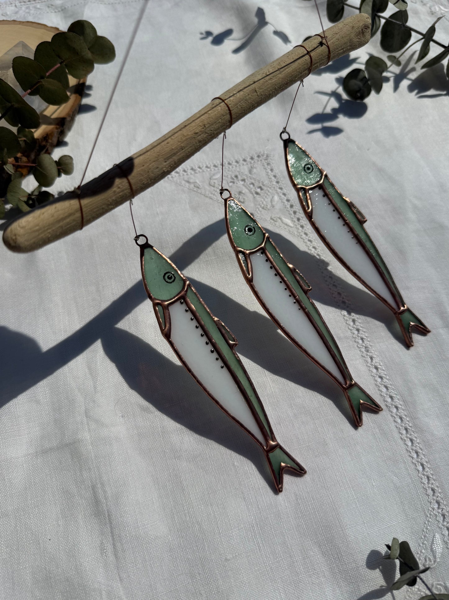 Sea Foam Green Sardine Mobile