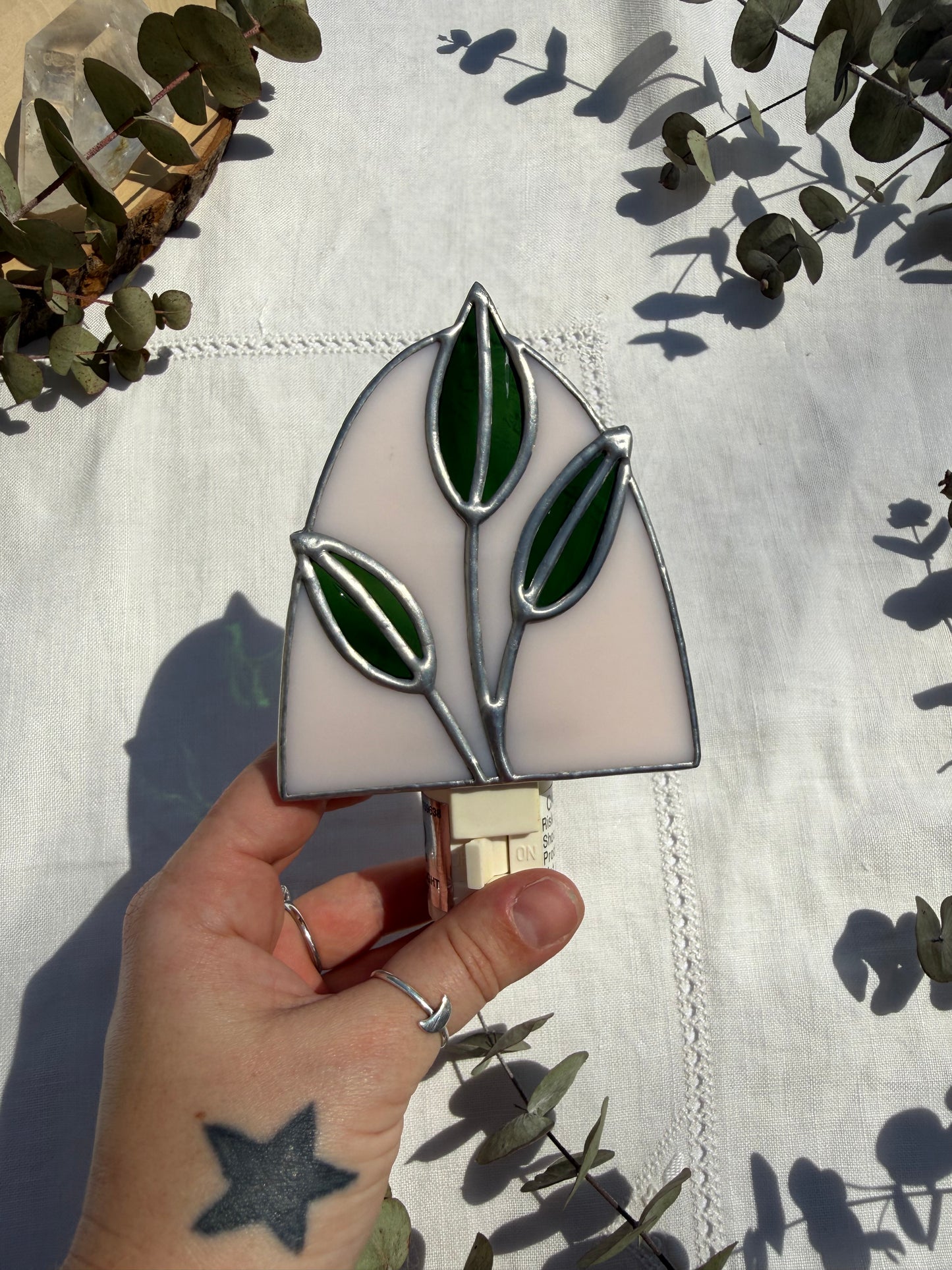 Blush Leaf Nightlight