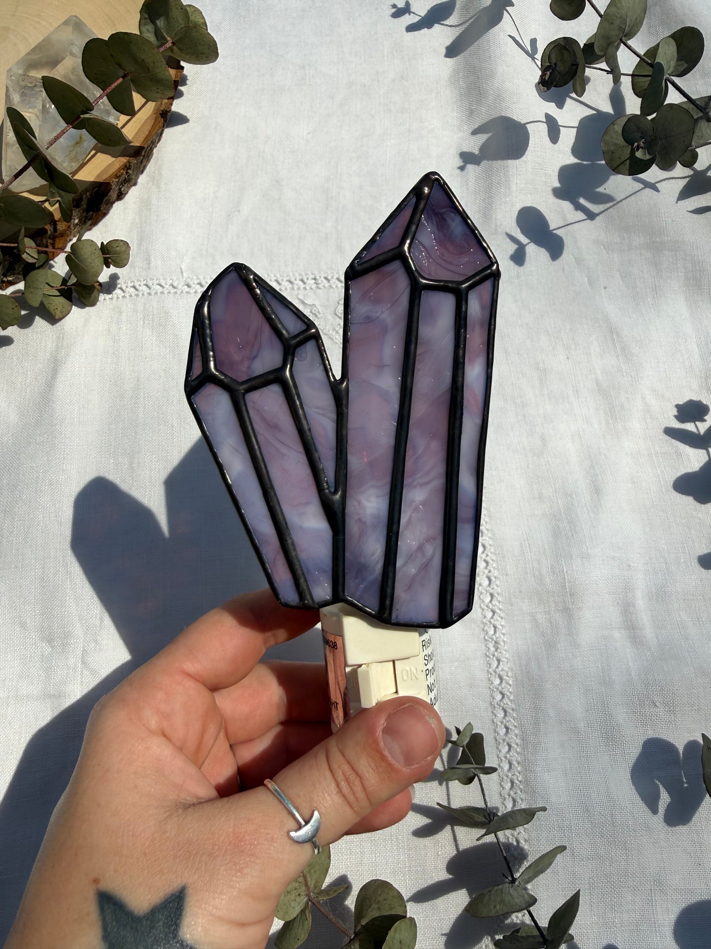 Purple Crystal Nightlight