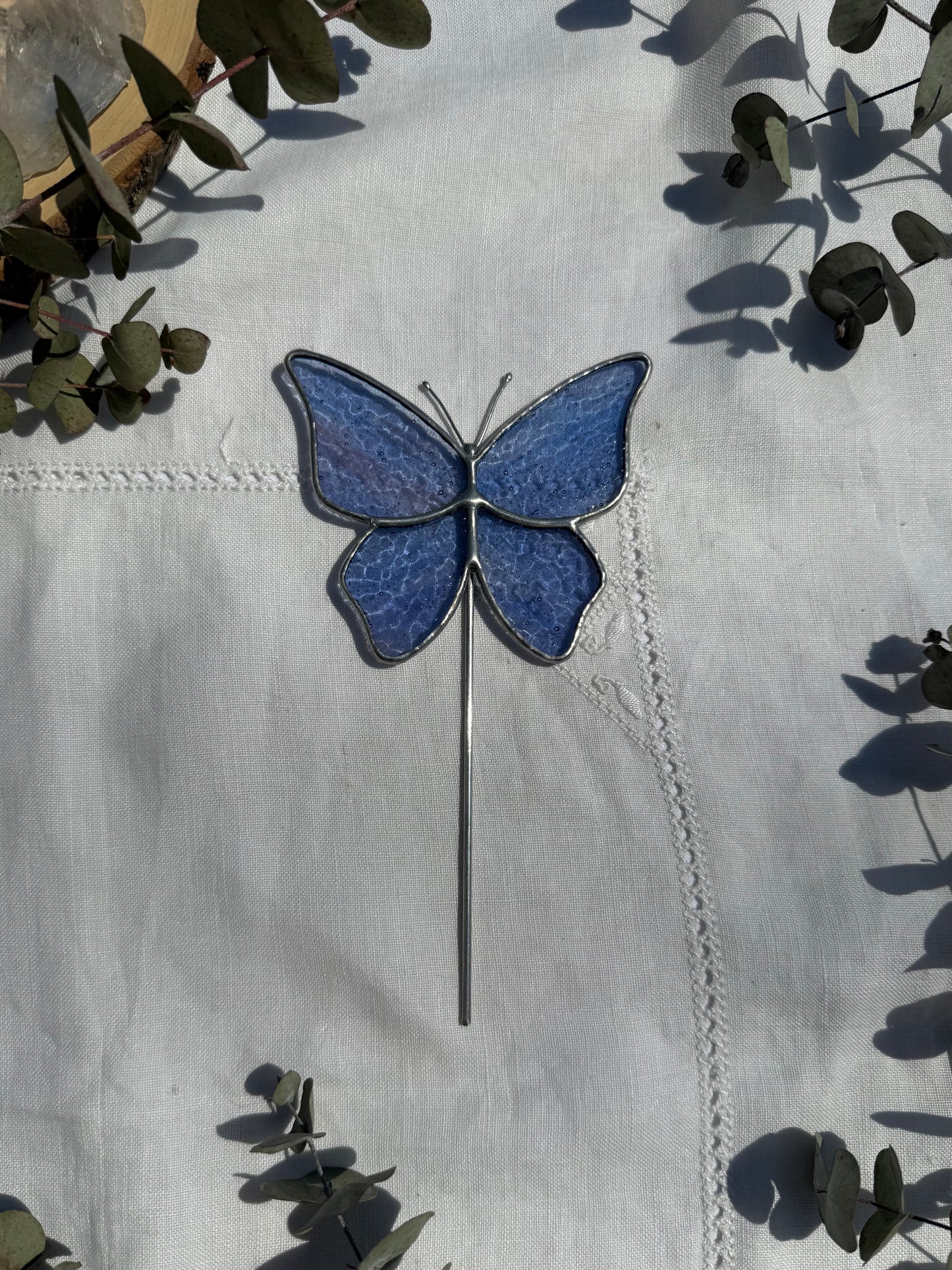 Lavender Butterfly Plant Stake