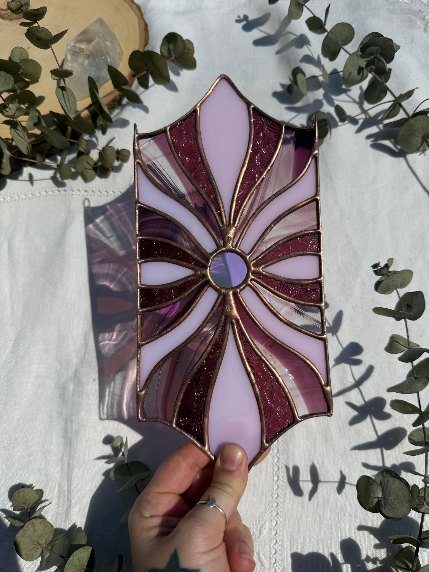 Pink Groovy Sun Panel