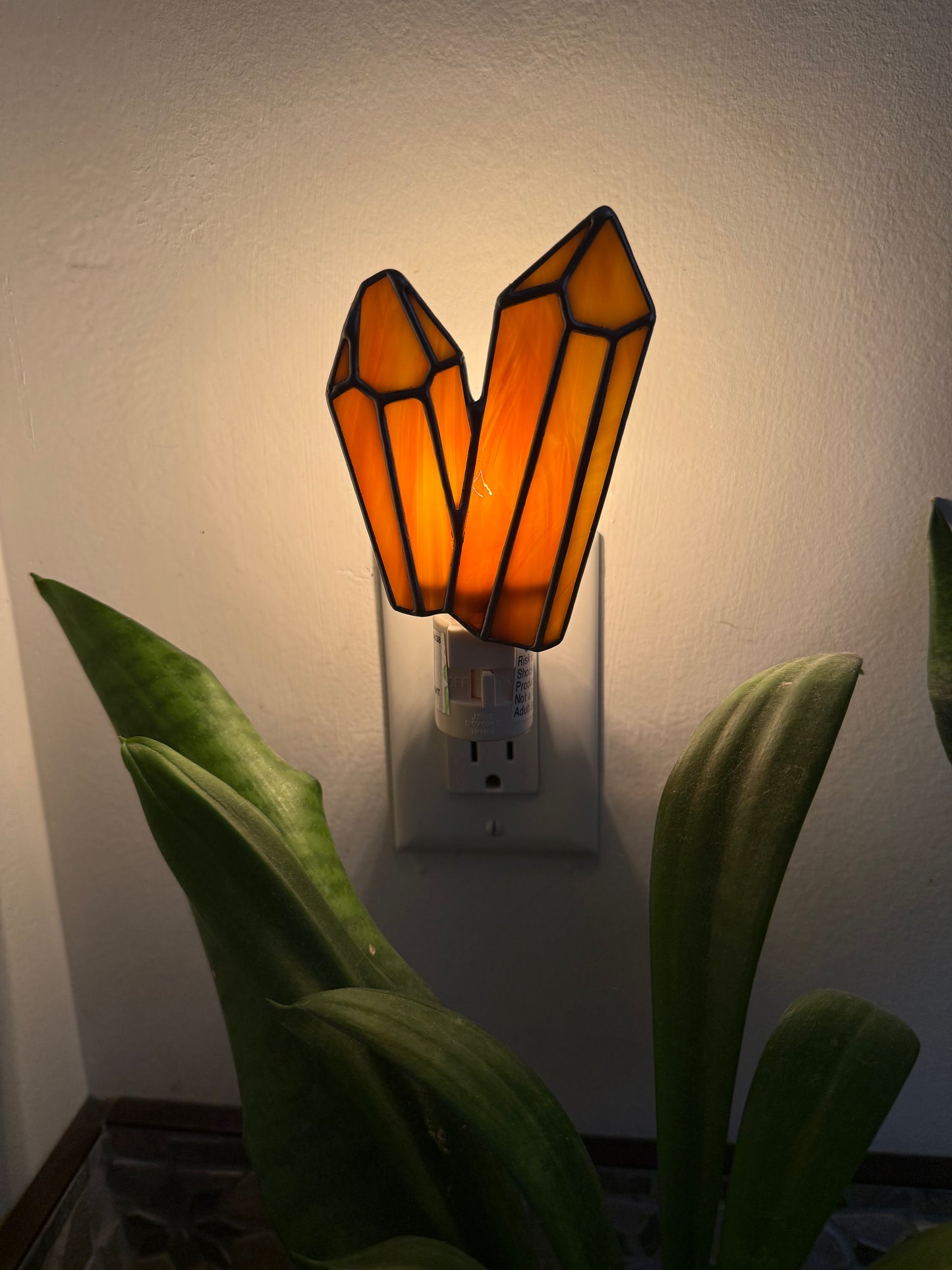 Amber Crystal Nightlight