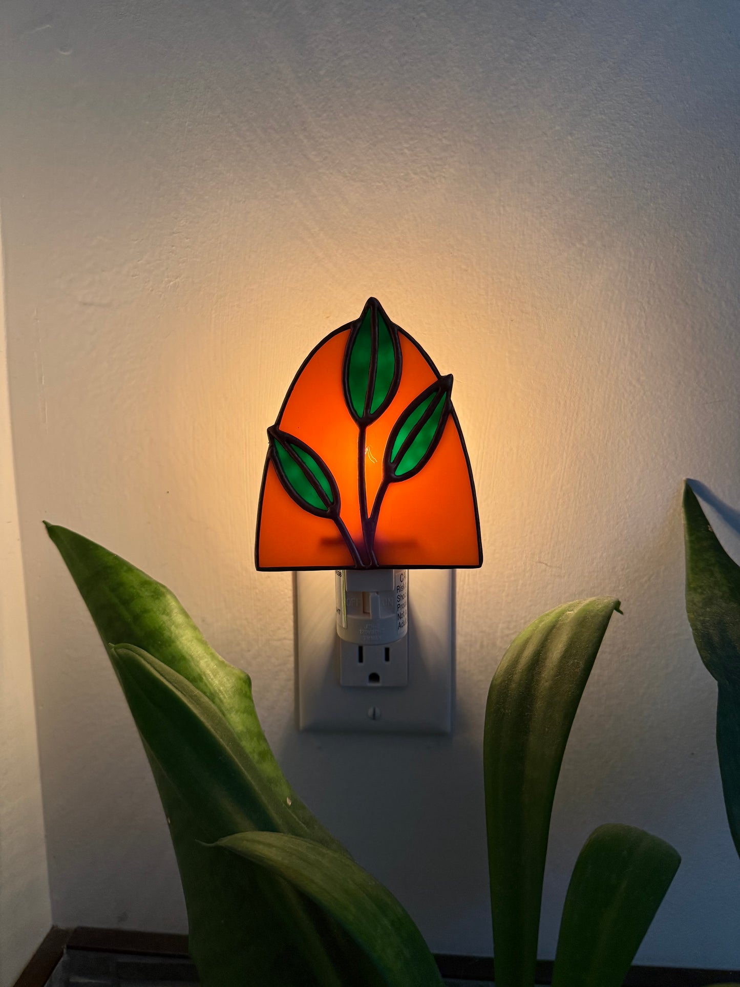 Amber Leaf Nightlight