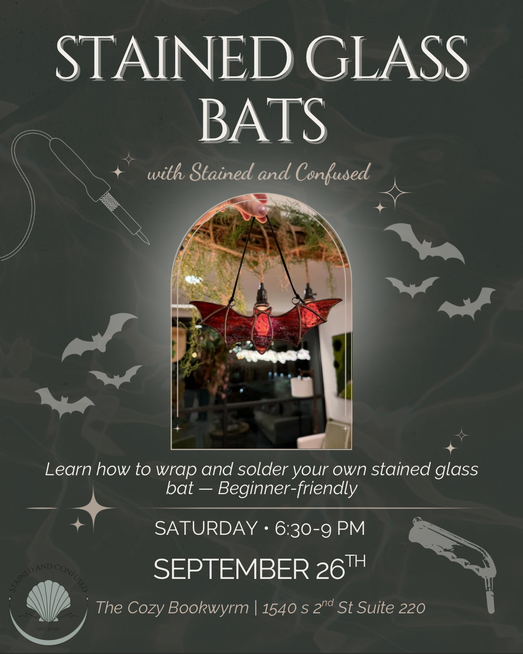 Stained Glass Bat Workshop